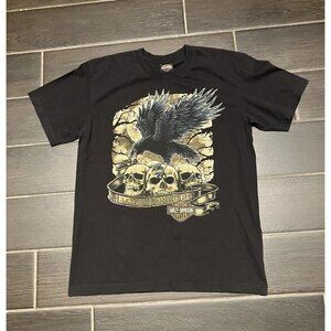 Men’s Harley Davidson Shirt Made In USA Size Large Black
